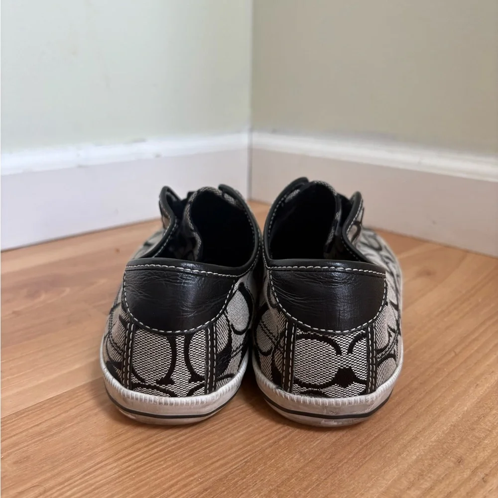 Coach Bev Monogram Signature Logo Slip On Sneakers - Picture 5 of 14